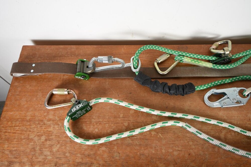 FS Buck Buckingham Lineman Climbing Gear Set Kit Big Mouth Bag