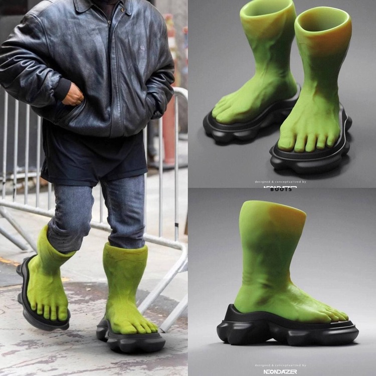 nike slides with bubble