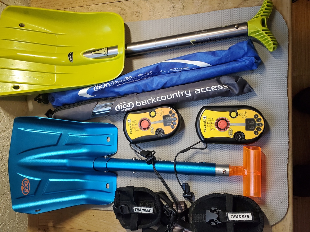 F.S. Arc'teryx, Grivel, Petzl, Reparto Corse, BCA backcountry kits