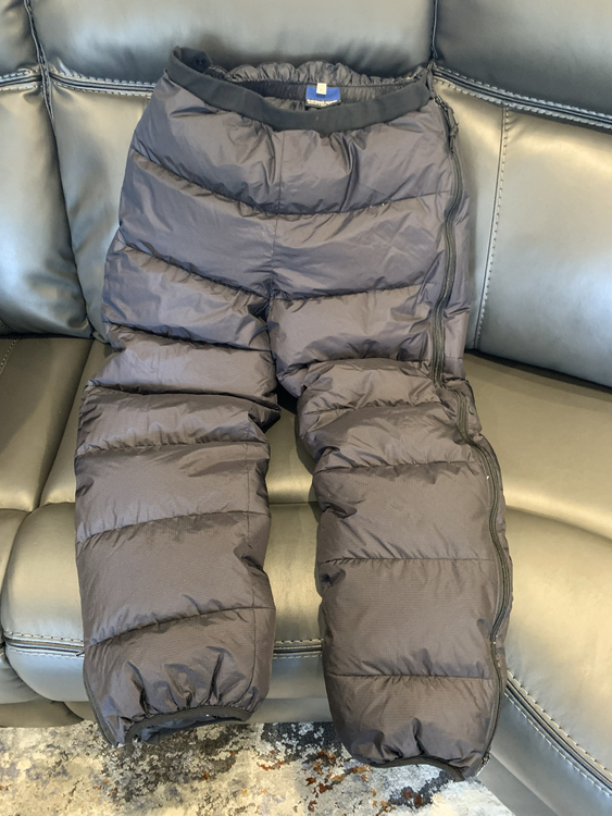 For Sale: Feathered Friends "Volant" down pants and "Khumbu" down parka.  Used once on Denali and in perfect, like new condition. $275 for the pants  and $600 for the Parka.