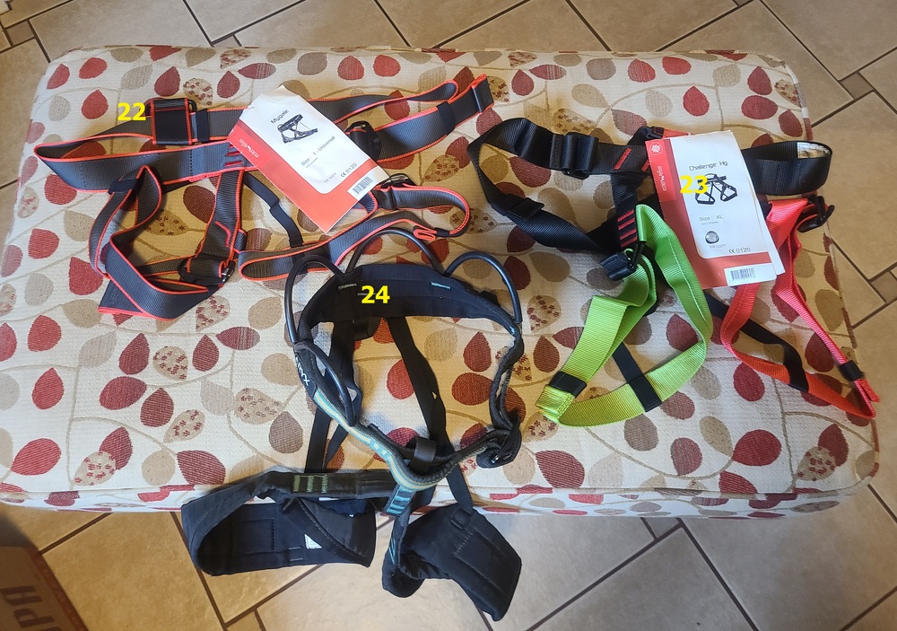 FS SOLD Trad gear, Shoes 42.5Solution 39Futura, Nylon slings