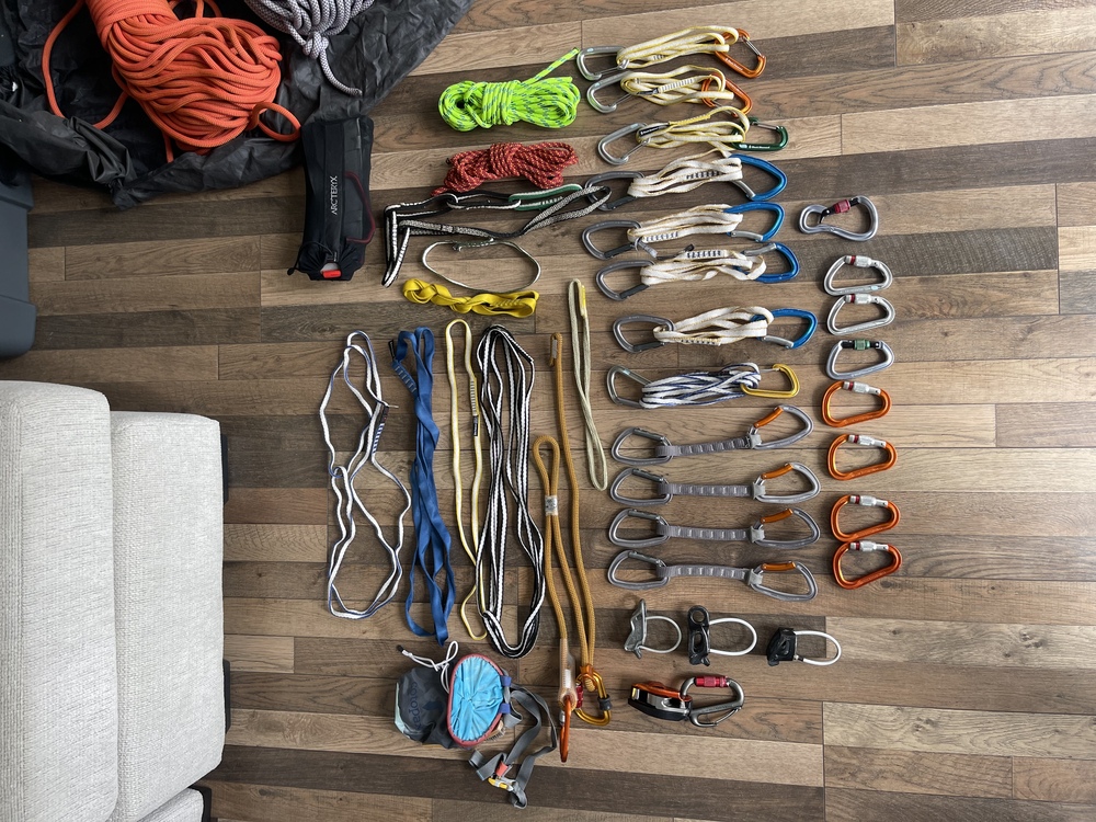 Miscellaneous sport climbing gear for sale