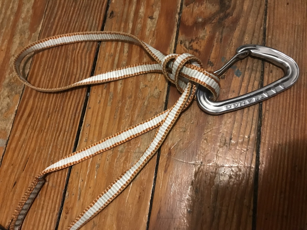 Saw post about putting carabiners in knots to keep from welding shut