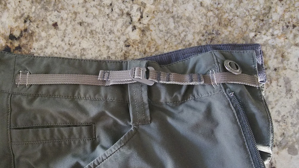 Pants with built in belt?