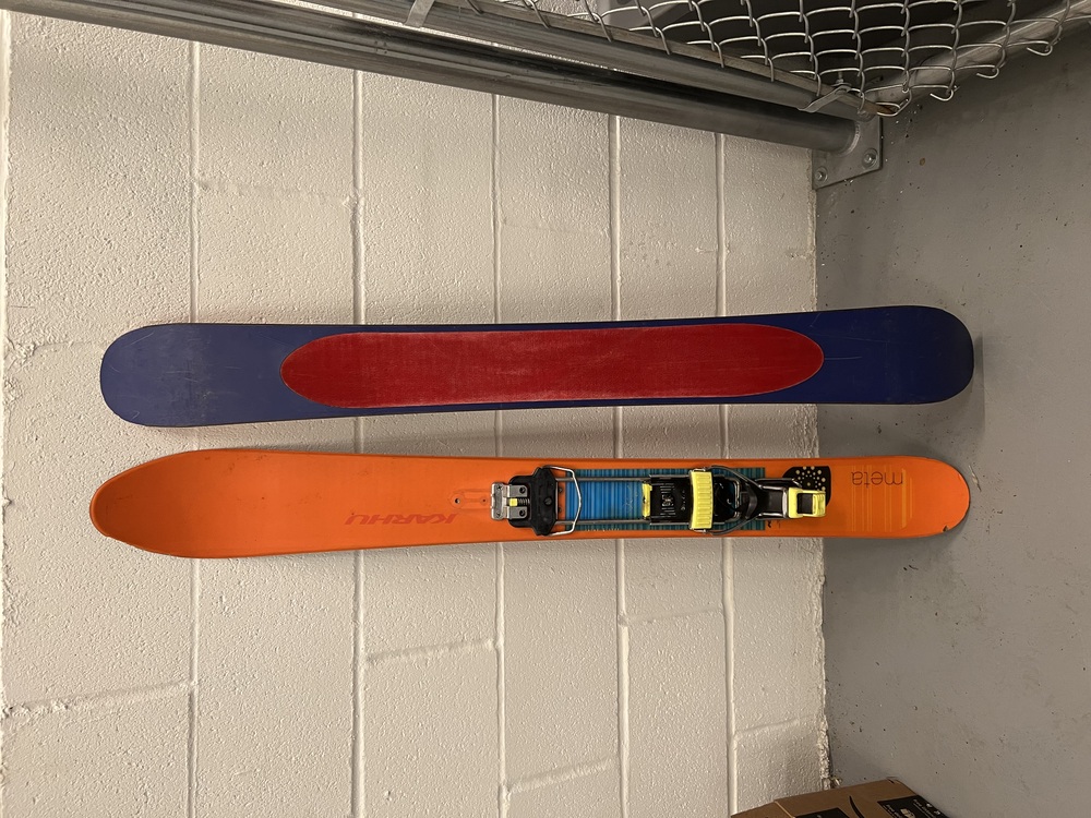 Approach skis with silveretta bindings