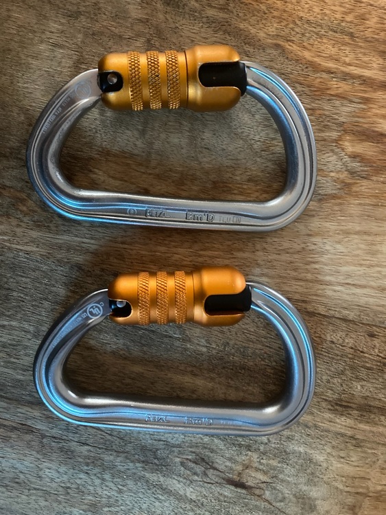 FOR SALE 2 Petzl Bm’D triple action carabiners