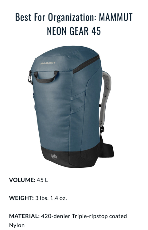 Best crag cheap backpack