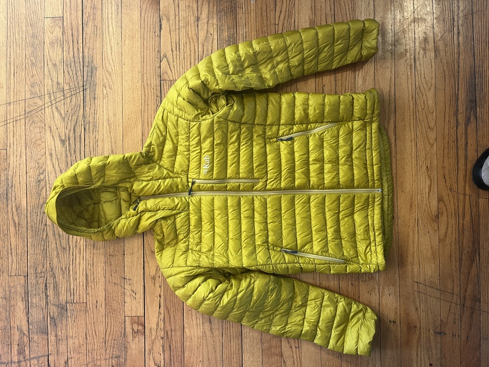 Rab microlight alpine jacket yellow 2025