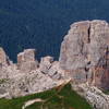 Cinque Torri (Five Towers). <br>
<br>
This is the primary cragging area near Cortina.  Easy access with many one-to-four-pitch moderate climbs.