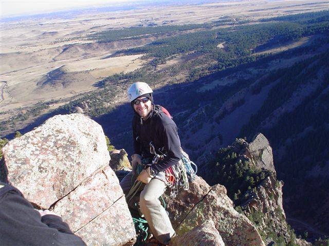 Larry Pedigo happy to be on the summit of ShirtTail