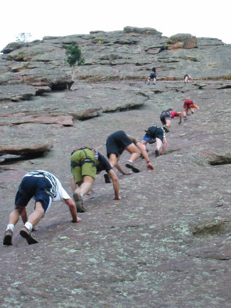 The First Flatiron Race - Stage 1 of the Tour de Flatirons, put on by Satan's Minions Scrambling Club (http://www.wwwright.com/climbing/minions/)<br>
