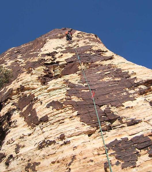 Sunspot Ridge: Airy climbing on the ridgecrest above the lower shoulder.