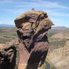 My brother and I on the summit.  Photo taken from near the Diving Board on Misery Ridge.  Summer 2004.