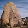 Planet X Pinnacle (W Face) with Saddle Rocks in the distance, Joshua Tree NP