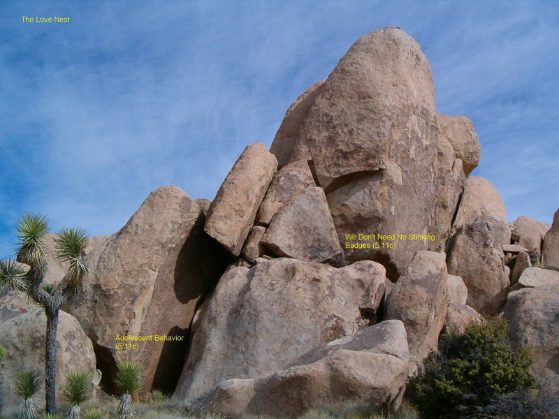 The Love Nest from the trail, Joshua Tree NP