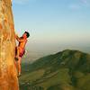 Ken Klis on Edgeucation, Bishop Peak summit.<br>
photo Tom Slater<br>
slatervision.com