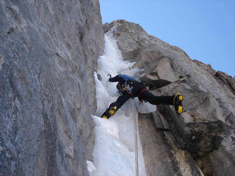 Andrzej starting the second pitch, Jan. 2006.