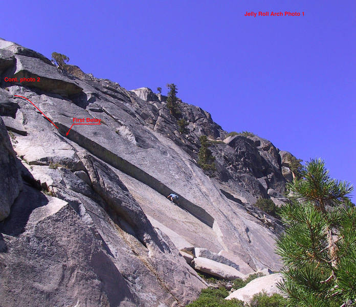 Jelly Roll Arch, 1st Pitch (unknown climber)