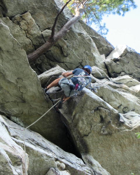 Mike Amato firing the wild crux of Modern Times.  Can you believe this move is only rated 5.8+?
