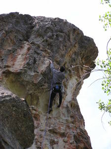 Le on the overhanging finish...