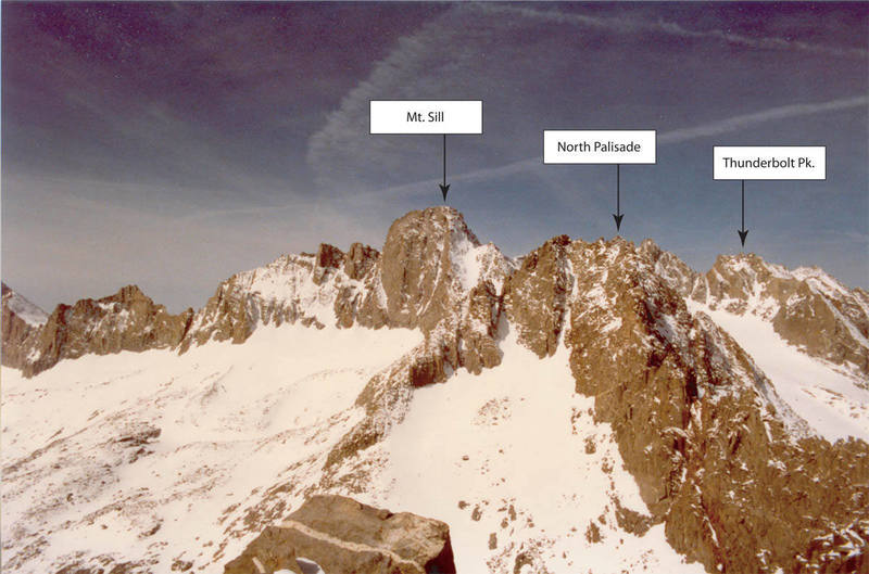 Sill, North Pal, and Thunderbolt from the summit of Temple Crag.