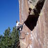 There's a decent rest if you step down. I missed this the first couple of times I tried this route, and tried to rest just above using the undercling, in a very precarious position.