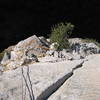 Looking down at Dinner Ledge.