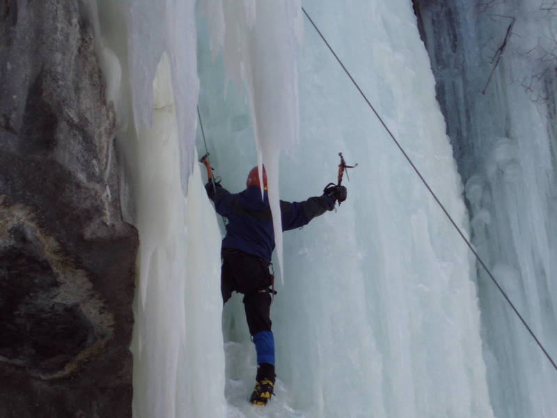 Vail ice climbing spiral staircase