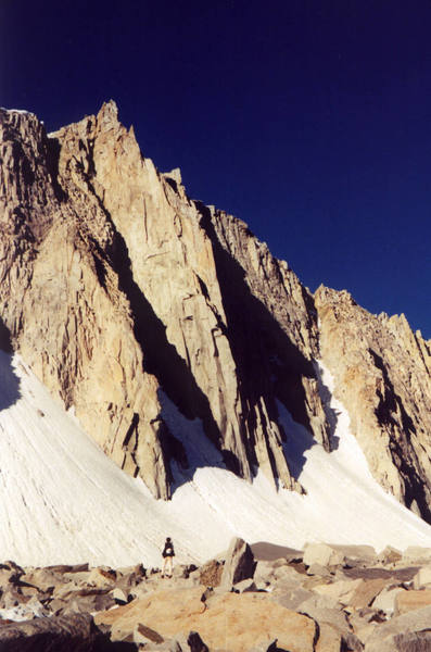 Tony Tennessee approaches the North Buttress.