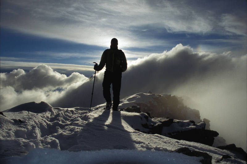 Summiting Humboldt in winter in a day from the valley.