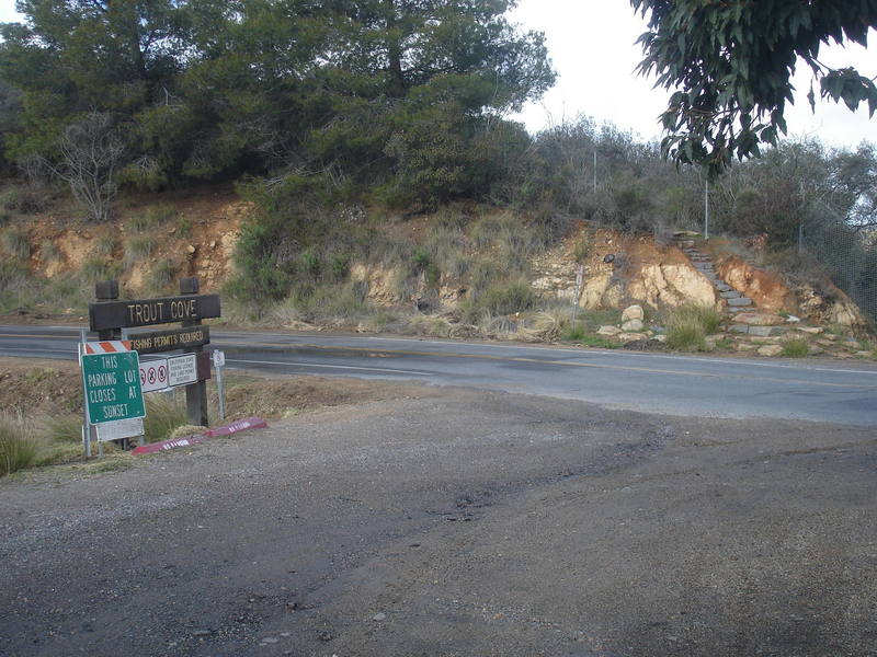 Trout cove parking area ©