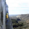 Leading up Crack of Dust, Mission Gorge.