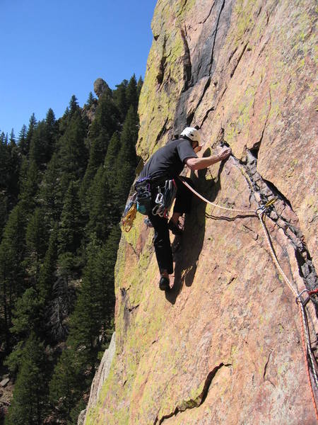 Gary P. on the traverse.