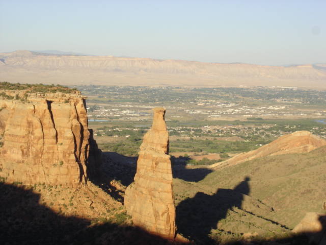 Independence Monument in Grand Jct, CO. (We are standing at the top, but are too small to see)