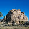 Peewee Rock as viewed from the parking area, Joshua Tree NP