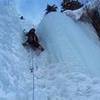 Leading the Spiral Staricase, Vail Ice WI5-