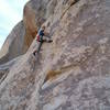 Andy on Get Right or Get Left (5.9), Joshua Tree NP