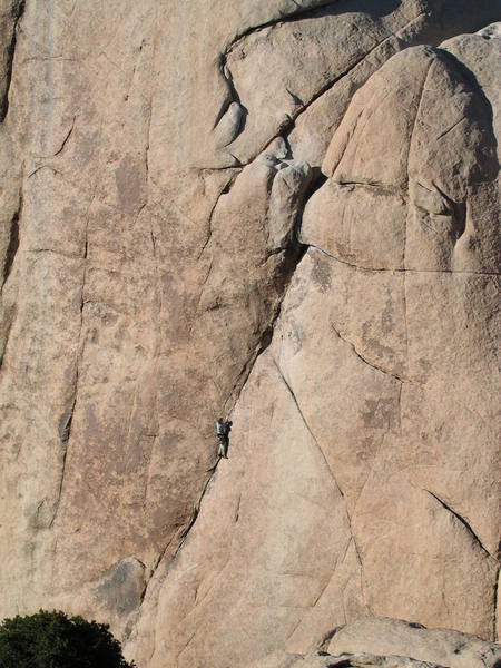 Bruce the Brit on "Illusion Dweller" (5.10b).