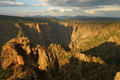 Black Canyon of the Gunnison from the south rim.