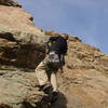 Another one of Shawn on Coral Bells Arete 5.9