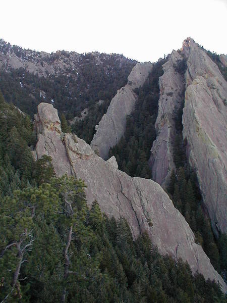 Achean is the rock in the foreground, Skunk Canyon Ridges in background.