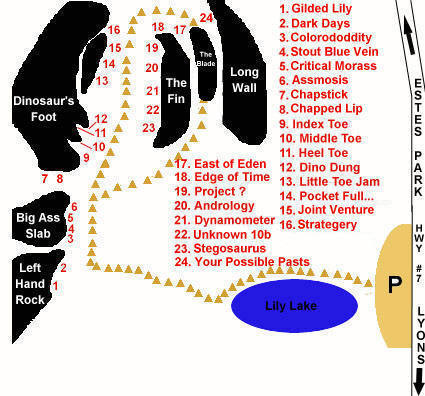 Jurassic Park, showing the major formations.<br>
<br>
Updated from original version by Jeff Lockyer.