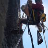 Jugin on the NA Wall Yosemite CA.