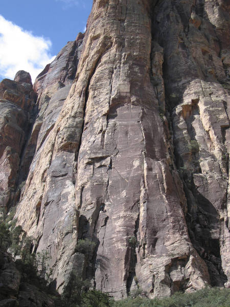 Climbers on p2 of Ginger Cracks. 4/24/06