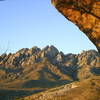 The Organs seen from the Shady Side at Sunset. The Orange face is on my list to do. [[105802728]] and the Wedge are clearly visible.