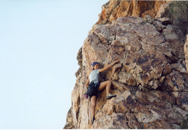 Stephanie W. approaching the anchor on Phantasmagorical.