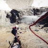 The crux pitch of Pevertival Sanctuary. Steep!