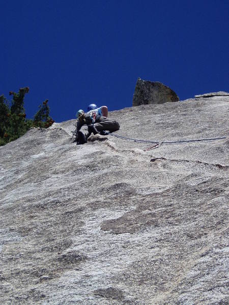 Pinching and liebacking a bit on the sloping dike was insecure in places but what a great place to be!