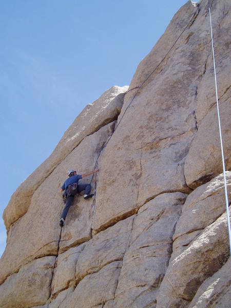 A fun warmup that has some interesting moves.  We lucked out and had the rock to ourselves!