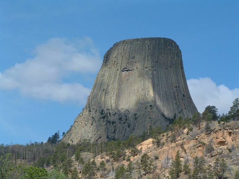 Devils Tower... as the Prairie Dogs see it every morning...